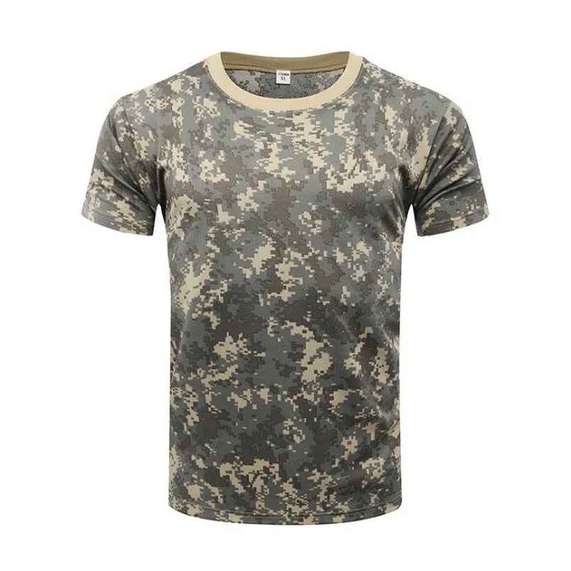 Футболка камуфляжная летняя с круглым вырезом и коротким рукавом|Футболки для