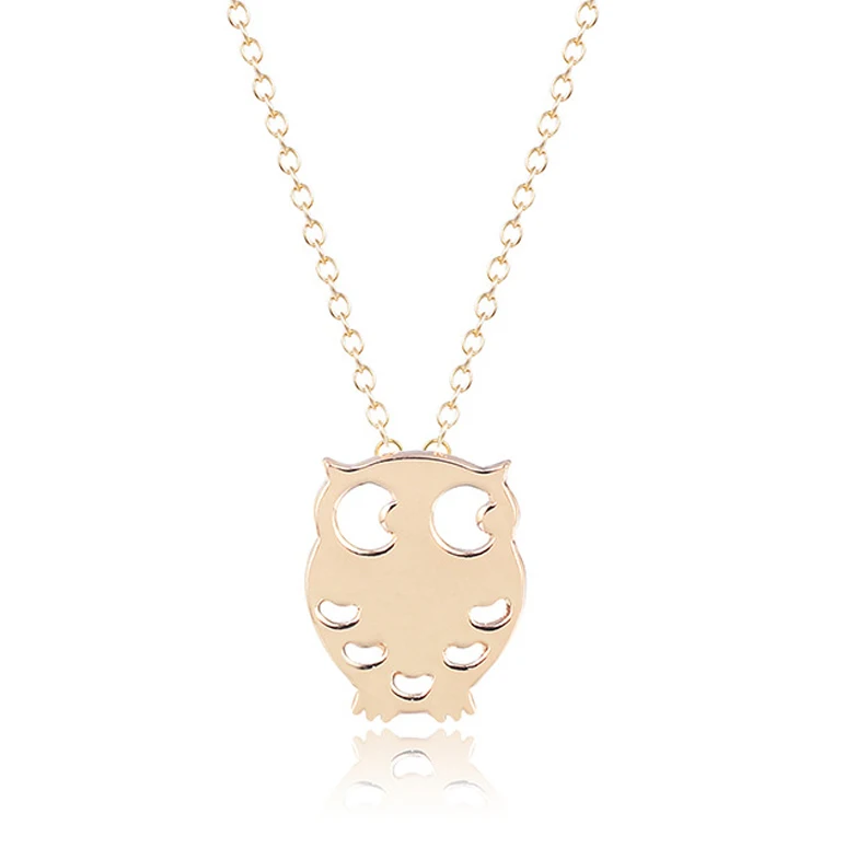 Мода Роскошные длинные цепи Ожерелье Сова Подвески Заявление ювелирные изделия