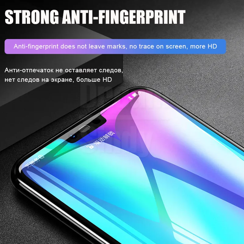 Закаленное стекло полное покрытие для huawei Honor 8x 7c 7a Pro 10 Lite 20D Защитная пленка для экрана P Smart защитное стекло