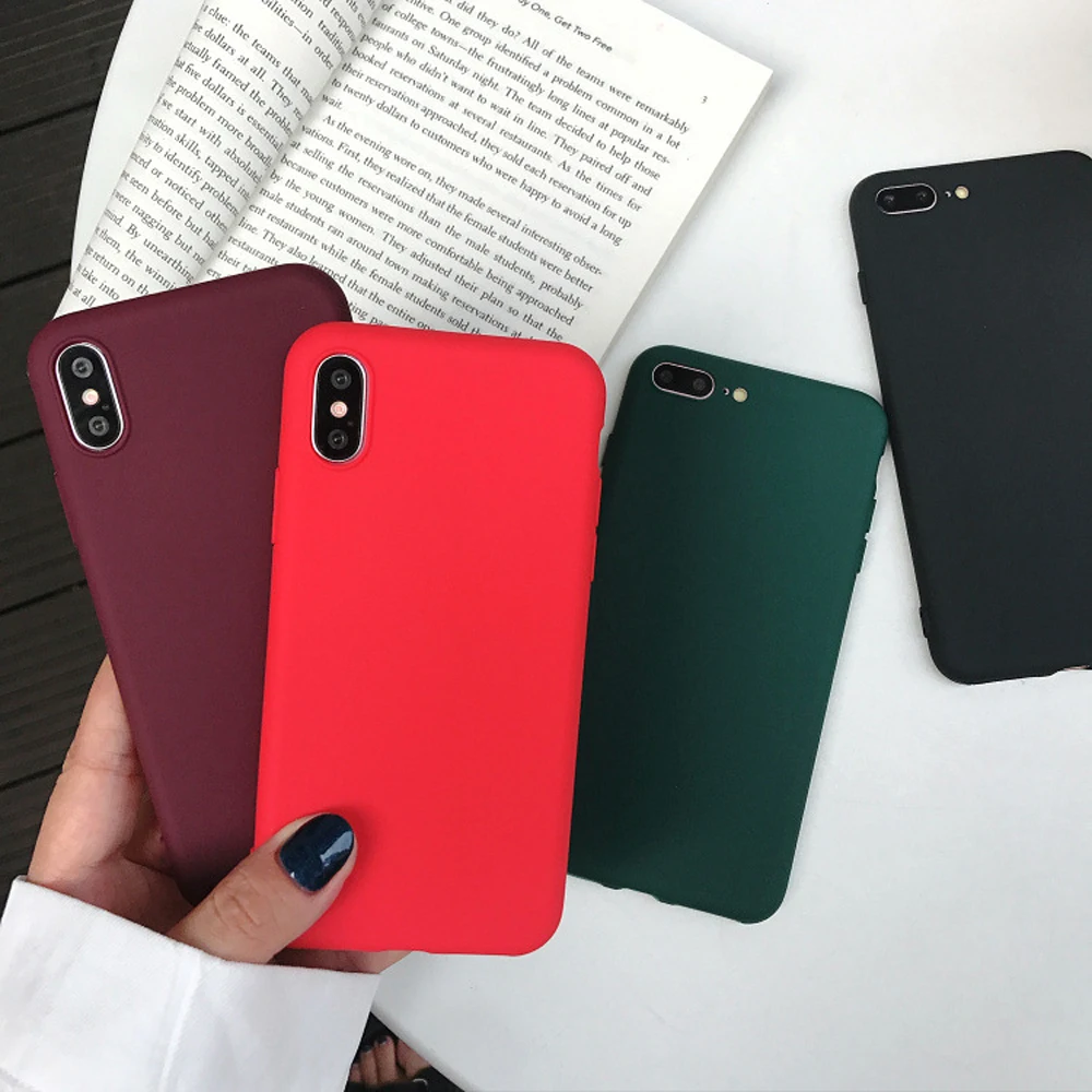Ультратонкий чехол для Apple iPhone X 5 6 6s 7 8 сверхмягкий из ТПУ XR XS Max телефона|Бамперы| |