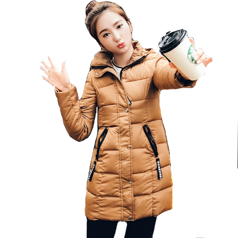 2017 длинные с капюшоном jaqueta feminina Inverno Большие размеры 3XL женщин Зимняя куртка