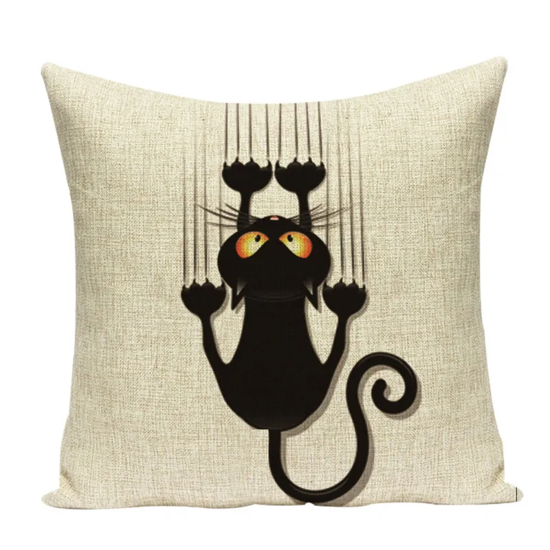 Декоративные Мягкие искусственные чехлы с мультяшными животными квадратные