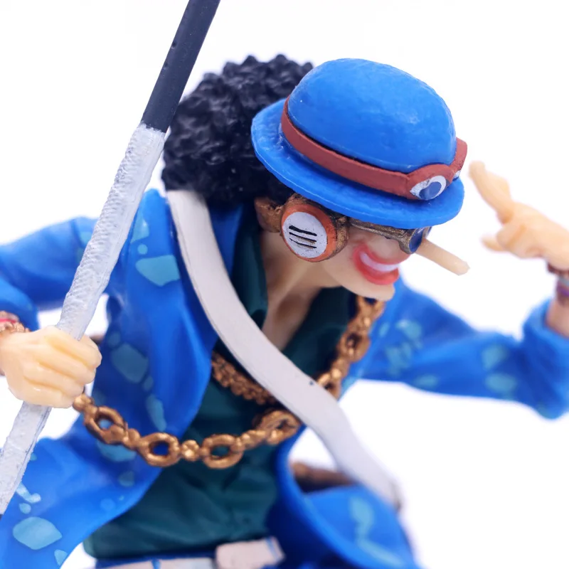 Аниме OP 20th юбилей Usopp Синяя Куртка ПВХ фигурку соломенная шляпа экипажа 2D3Y OP модель Луффи Зоро Санджи Брук