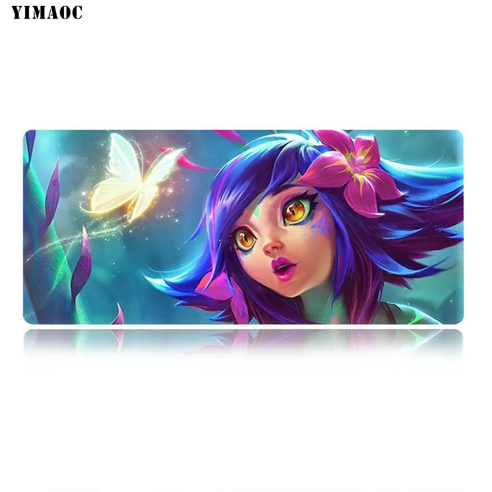 YIMAOC League of legends коврик для мыши 40x90 см компьютерный коврик для мыши Противоскользящий коврик для игровой мыши из натурального каучука - Цвет: MP8 40x90cm