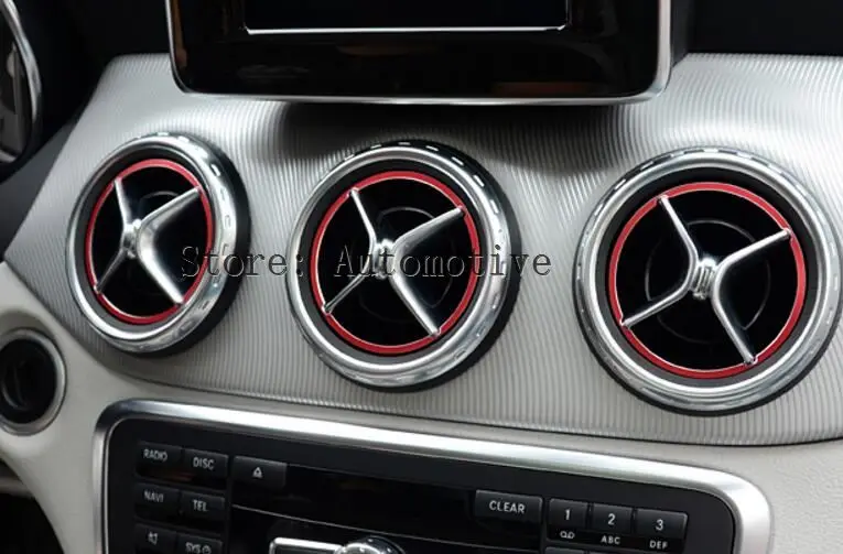 For Mercedes Benz CLA C117 W117 Red Air Vent Outlet Cover Ring 2014-2015 5pcs | Автомобили и мотоциклы