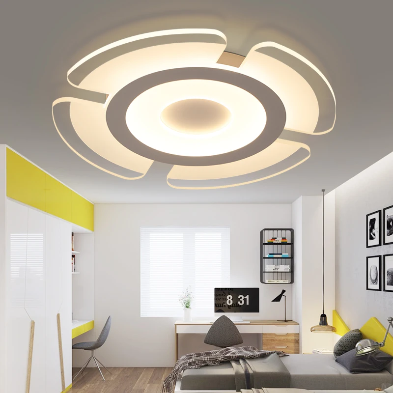 Минималистичная современная светодиодная потолочная люстра 85-265 В переменного