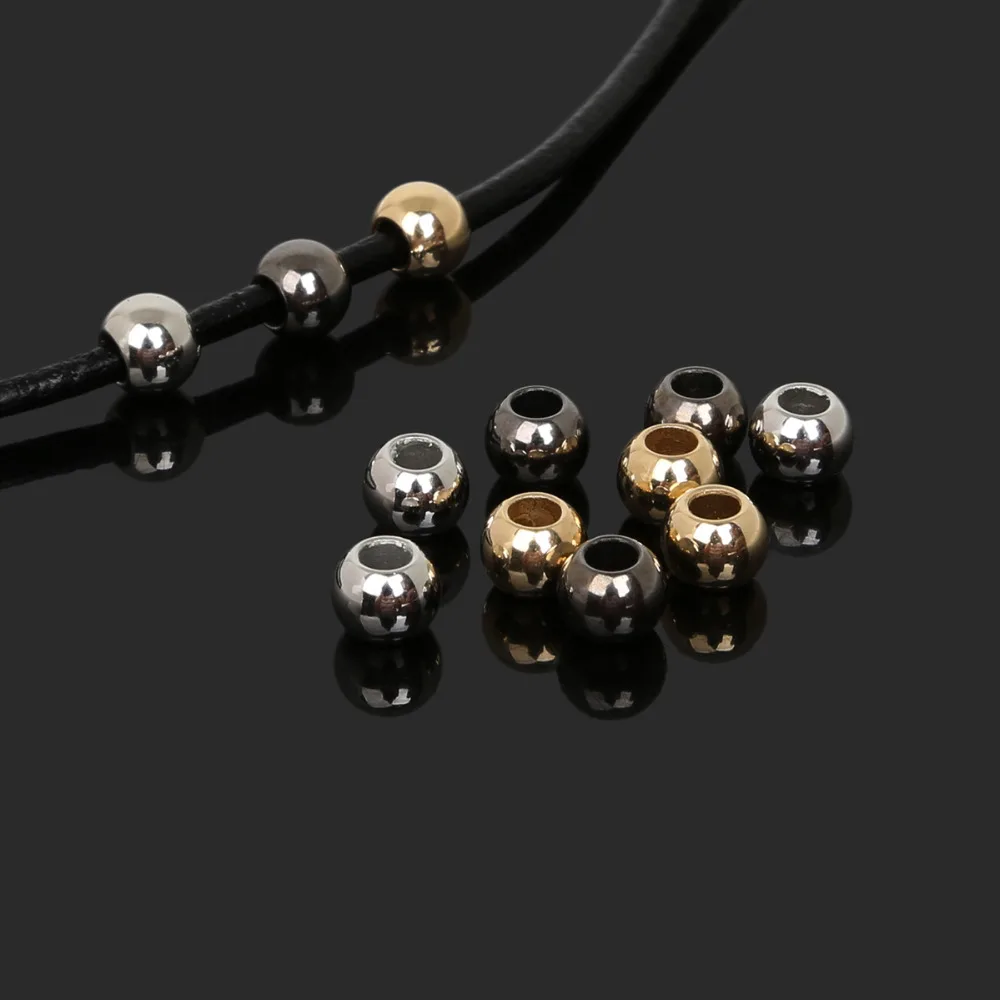 Пластиковые бусины CCB с большим отверстием для изготовления ювелирных изделий