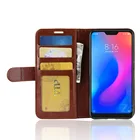 Чехол 6pro для Xiaomi Redmi 6 Pro, чехлы-бумажники, стильные откидные Кожаные чехлы-книжки с кармашками для карт, защитный чехол, черный, Redmi6 Pro