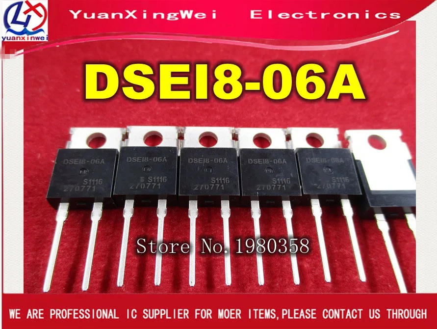 10 шт.! Диод Быстрого Восстановления DSEI8 06A IXY TO220 2|diode fast|diode fast recoverydiode 6a |