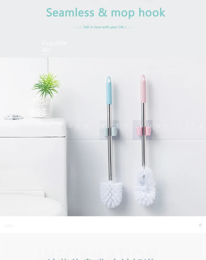 HOMETREE, 1 шт., настенный держатель для швабры, щетка, метла, вешалка для хранения, кухонный Органайзер с навесными подвесными инструментами H292