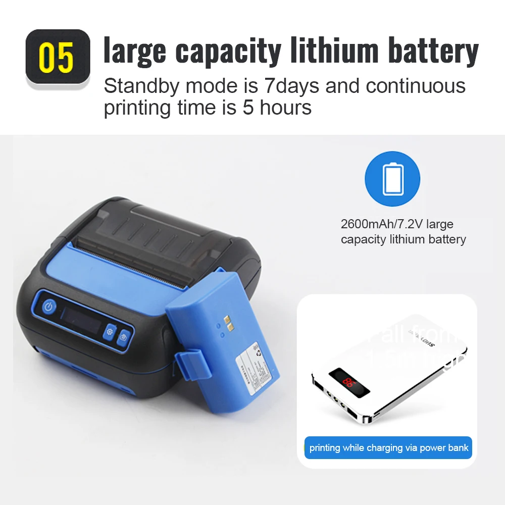 M80B термопринтер и Bluetooth этикетка PrinterAndroid/iOS/Windows для малого бизнеса ESC/POS |