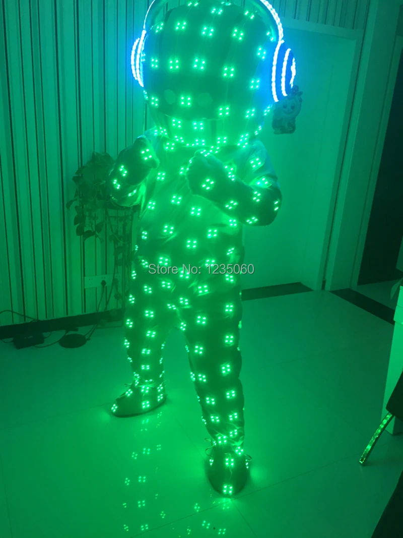 Красочные RGB светодиодный светильник для костюмированной вечеринки LED костюм