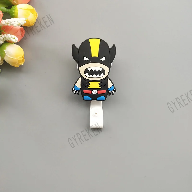 Kawaii Super Hero Retractable Badge Reel Cartoon Nurse High Quality Badge Reel Holder Pull ID Card Badge Holder Reel Wholesale