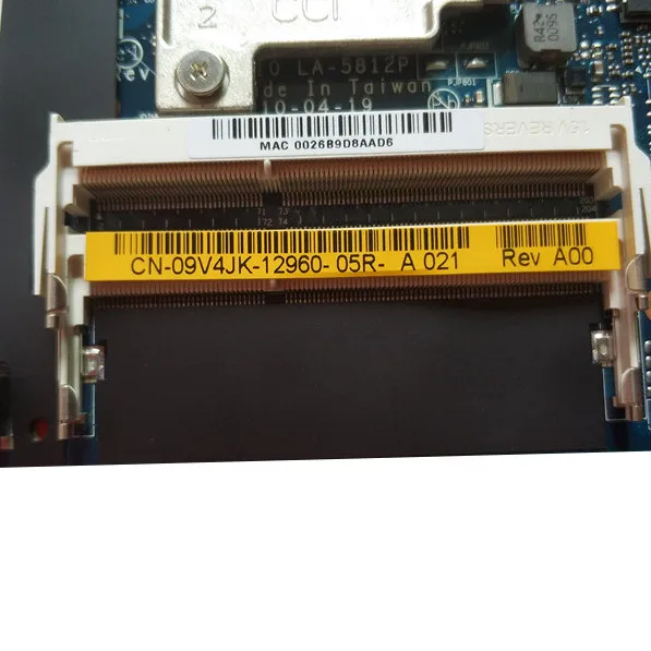 SZWXZY для Dell M11X R2 материнская плата портативного компьютера с I3 330U вентилятор