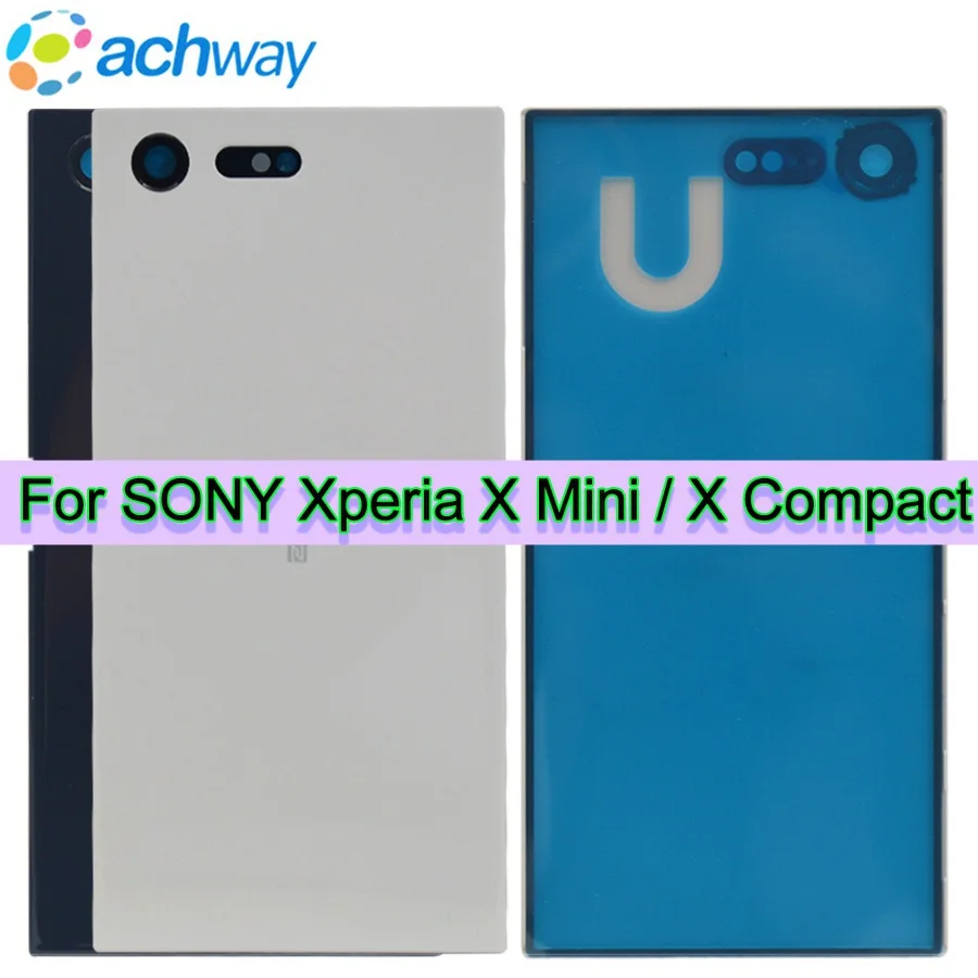 

Новая задняя крышка для Sony Xperia X Mini задняя крышка батарейного отсека задняя панель стеклянный корпус пластина F5321 корпус для компактного кор...
