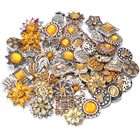 Ювелирные изделия в виде цветка из желтого горного хрусталя, 18 мм, 10 шт.лот