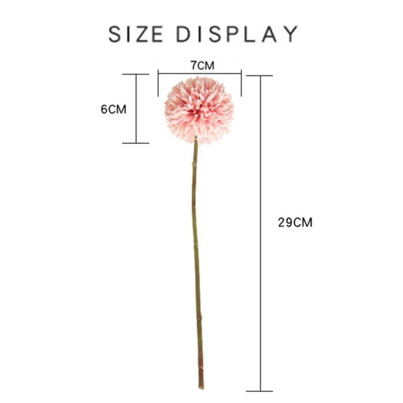 Искусственный шар Цветок Одуванчик одна голова колючий искусственный цветок