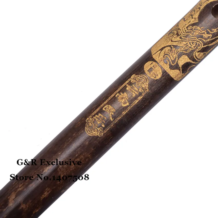 Chinese Bamboo Bawu Flute Transverse Woodwind Bambu Flauta Ethnic Musical Instrument Bau Beginner G/ F Key Ancient Dragon Carved | Спорт и