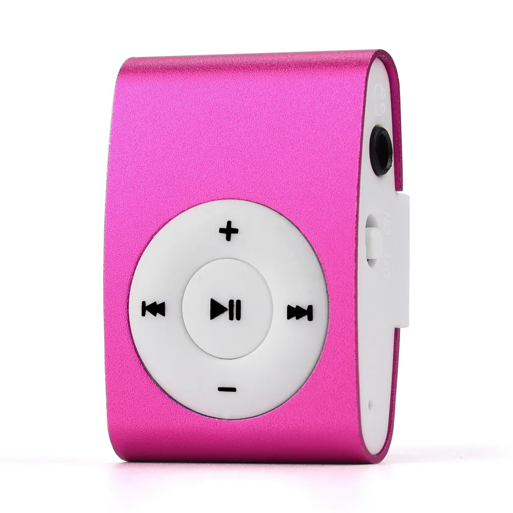 Мини USB Клип MP3 плеер ЖК-экран Поддержка 32 ГБ Micro SD TF карта металлический материал c0606