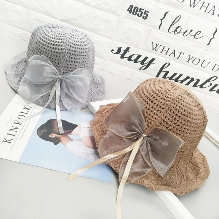 Шляпа с большим бантом в Корейском стиле весенне летняя пляжная шляпа из хлопка и