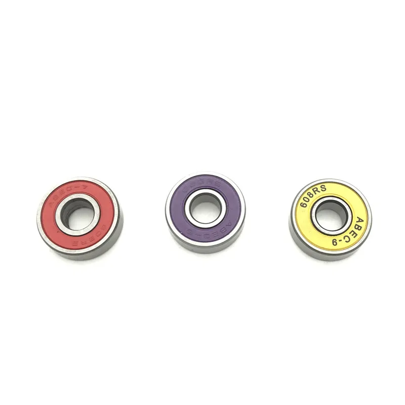 608 608rs 608-2z 608z 608-2rs Zz Rs Rz 2rz Aebc-5 Глубокие шаровые подшипники 8X22 7 мм Высокое качество 8*22*7 желтый фиолетовый красный