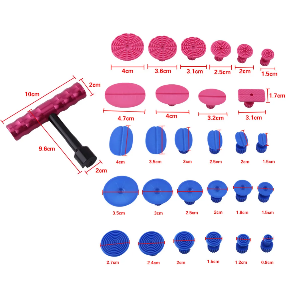 Набор инструментов для ремонта вмятин комплект из 29 Т образных насадок с