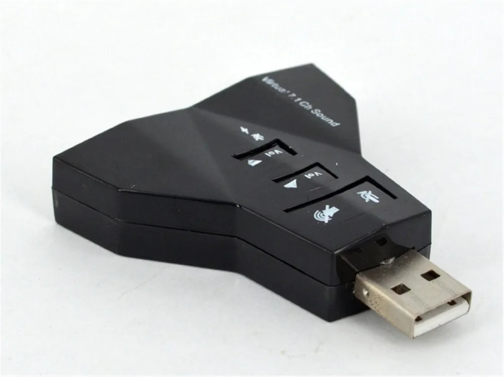 7 1 канальный USB 2 0 внешняя звуковая карта с двойной 3 5 мм гарнитурой и микрофоном