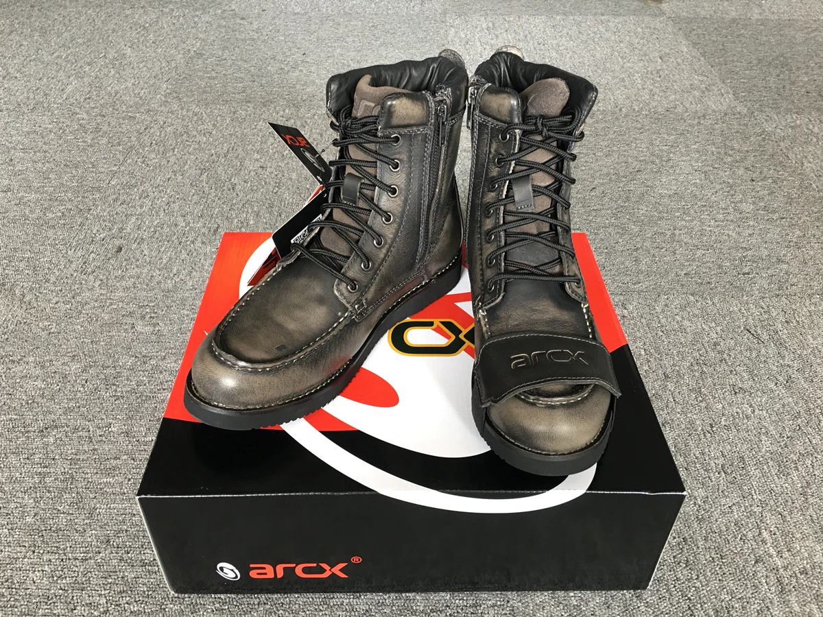 ARCX/ботинки в байкерском стиле; повседневная мужская обувь в байкерском стиле в винтажном стиле; ботинки для верховой езды; защитная гоночная обувь; популярные водонепроницаемые ботинки