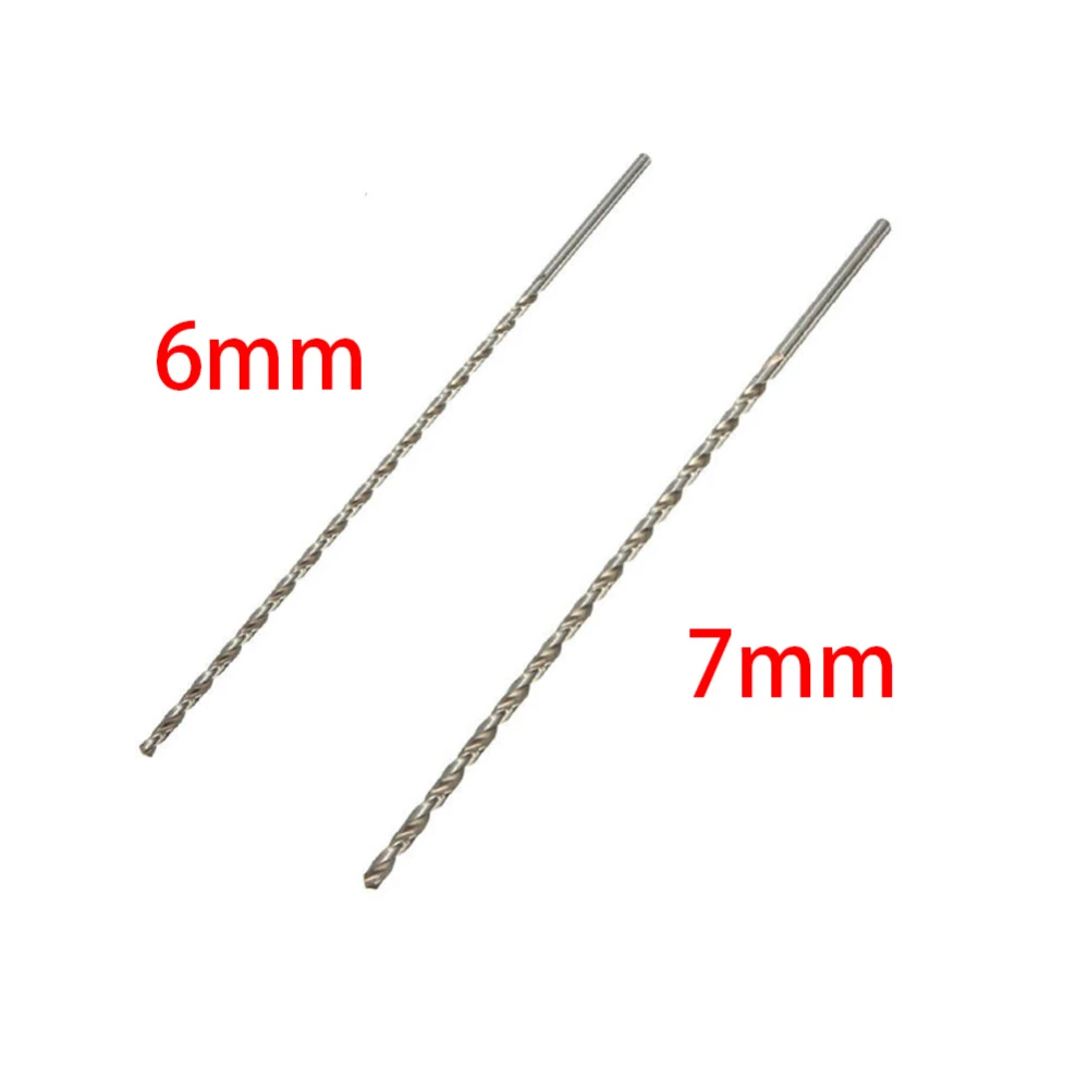 

1PC HSS Auger Twist Drill Bit Set 6/7mm Diameter 350mm Extra Long Straight Shank Drill Bits for Electric Drills