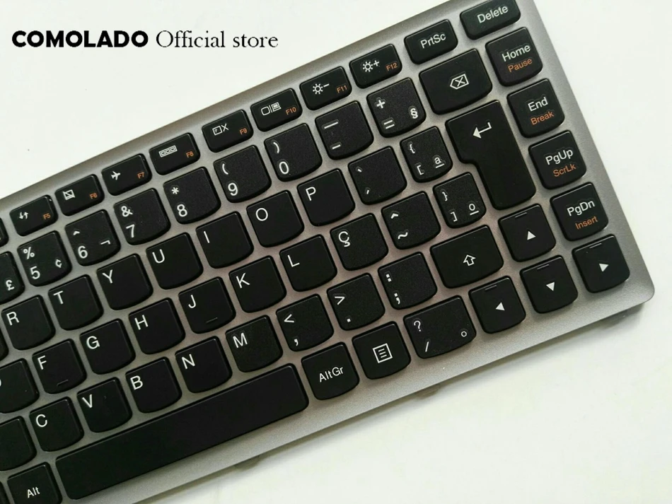BR бразильская клавиатура для Lenovo Ideapad S300 S400 S400U S400T S405 с Серебристая оправа