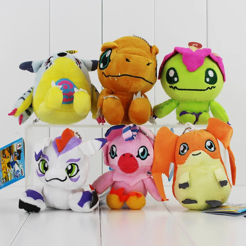 Горячие 6 видов Digimon плюшевые Patamon Agumon Yagami Taichi кулон брелок игрушки прекрасные подарки