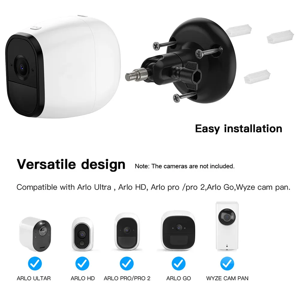 Регулируемое настенное крепление для ARLO HD/ARLO PRO/ARLO PRO2/ARLO GO/ARLO ULTRA/WYZE CAM PAN Home