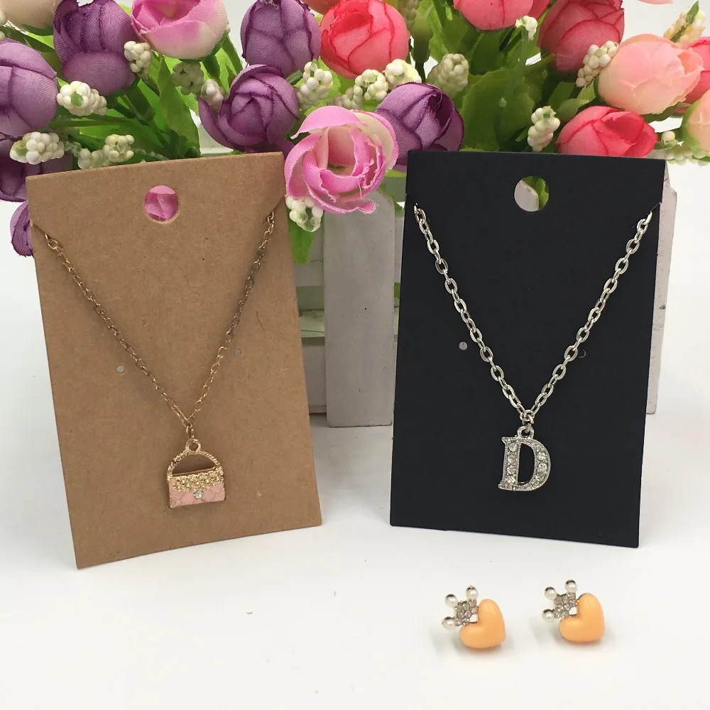 200 шт крафт ожерелье карты и используется для упаковка сережек шпильки другие