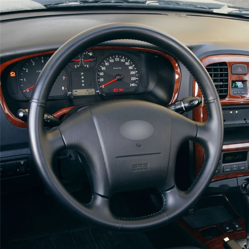Чехол на руль MEWANT для Hyundai Sonata черный удобный чехол из натуральной кожи 2000 2001 2002 2003