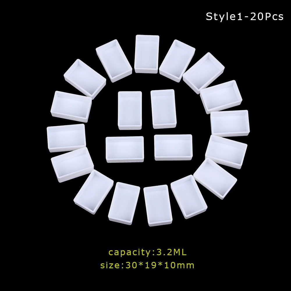 style 1 20/50 шт. 0,5/3,2 мл художников пустой акварельные Краски кастрюли Краски экологических требований пигмент удобный Краски чехол художественных ремесел палитры автомобильные аксессуары - Цвет: style 1