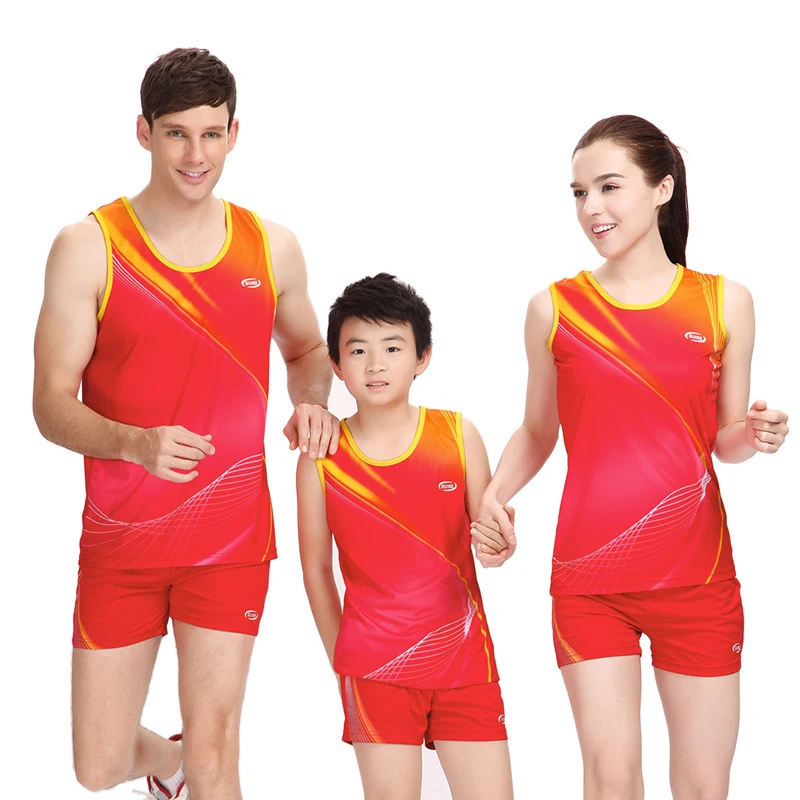 Детские беговые костюмы для бега спортивная одежда тенниса мужчин и женщин