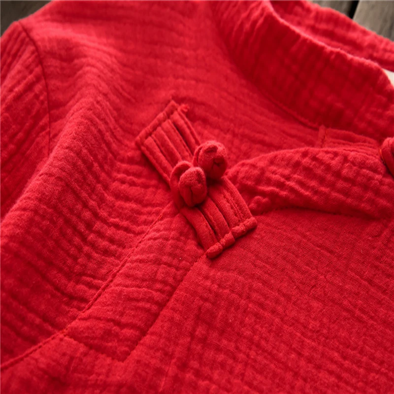 Женская рубашка в китайском стиле Johnature винтажный топ стойка Новинка осени 2021