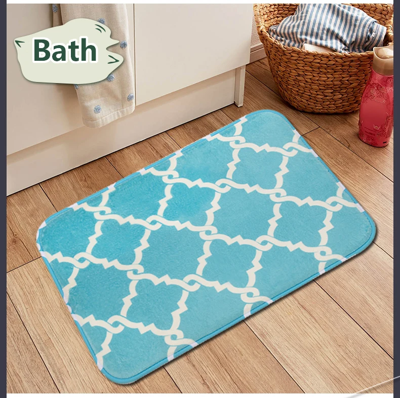 Topfinel коврик для ванной Quatrefoil геометрический напольный ковер для ванной гостиной Противоскользящий Декор мохнатый мягкий ковер для детской комнаты кухни