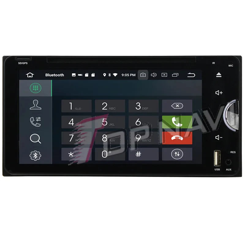 Автомобильный мультимедийный DVD-плеер TOPNAVI Octa Core Android 9 0 для Toyota Universal