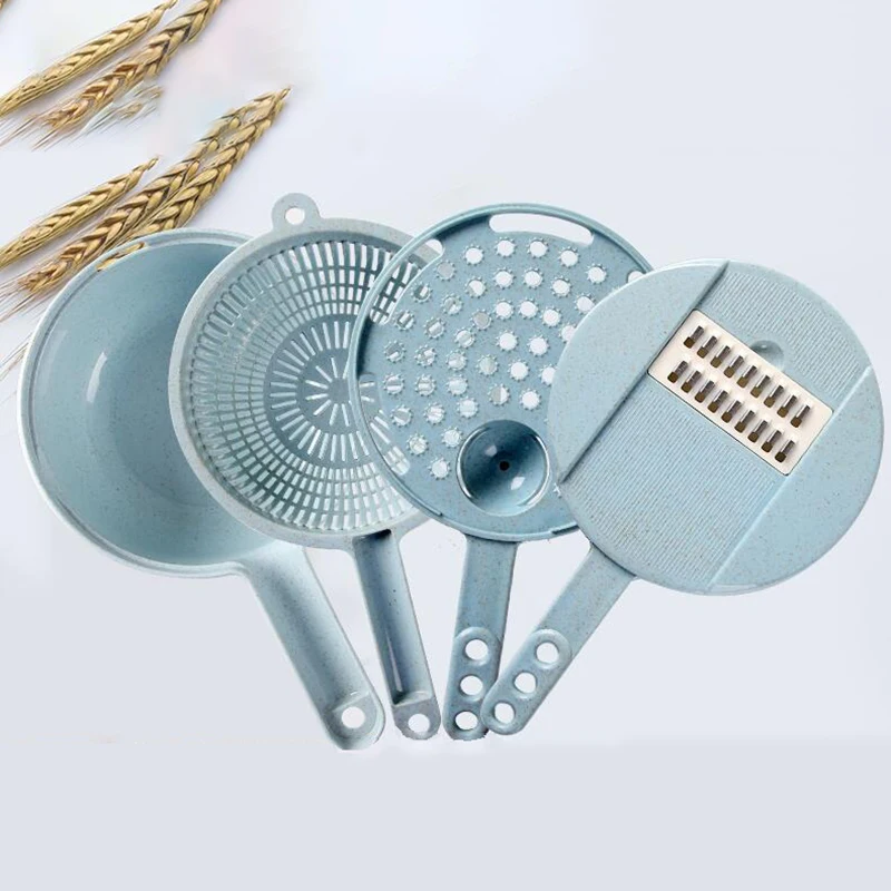 Овощерезка ONEUP ручная терка из нержавеющей стали с фильтром лезвиями|Комплекты