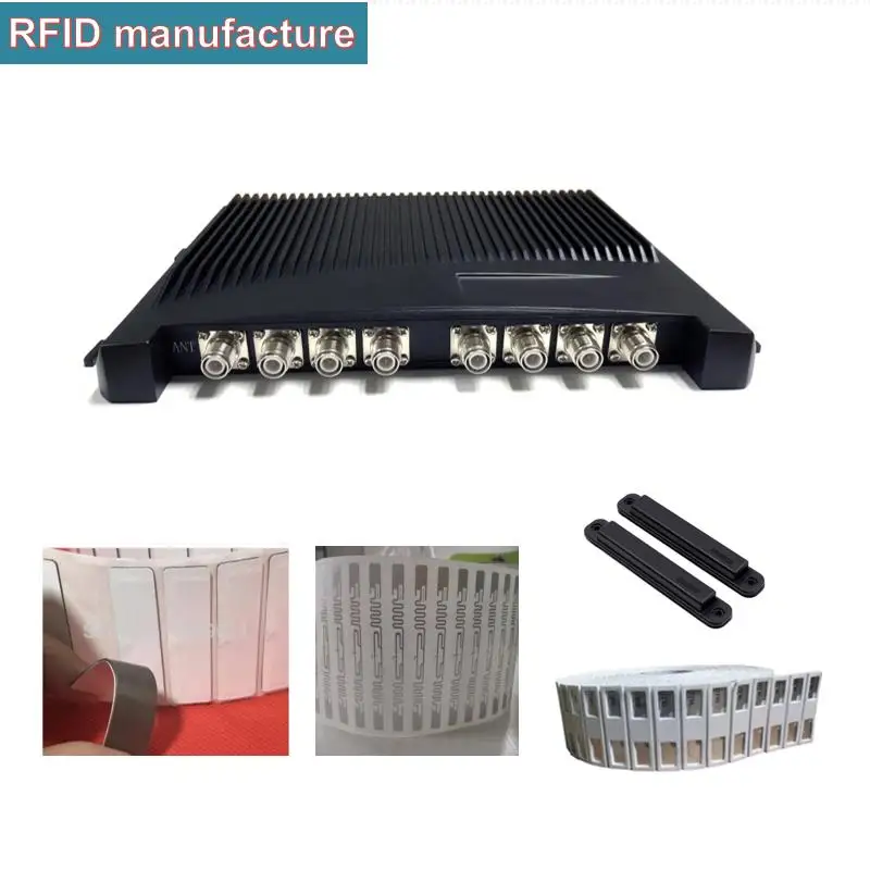 

8 channels UHF RFID reader rfid RP-TNC passive epc 865~868Mh IMPINJ r2000 for rfid tag in running race asset stock tracking