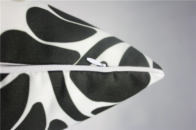 Винтажная наволочка из тропического холста с листьями на заказ отделкой размеры