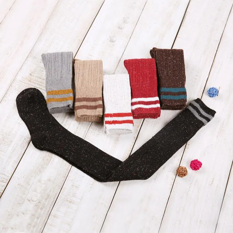 

1 Pair Women fashion Thigh High Over the Knee Socks Long Cotton Stockings Anti-beriberi Gradient casual Stocking