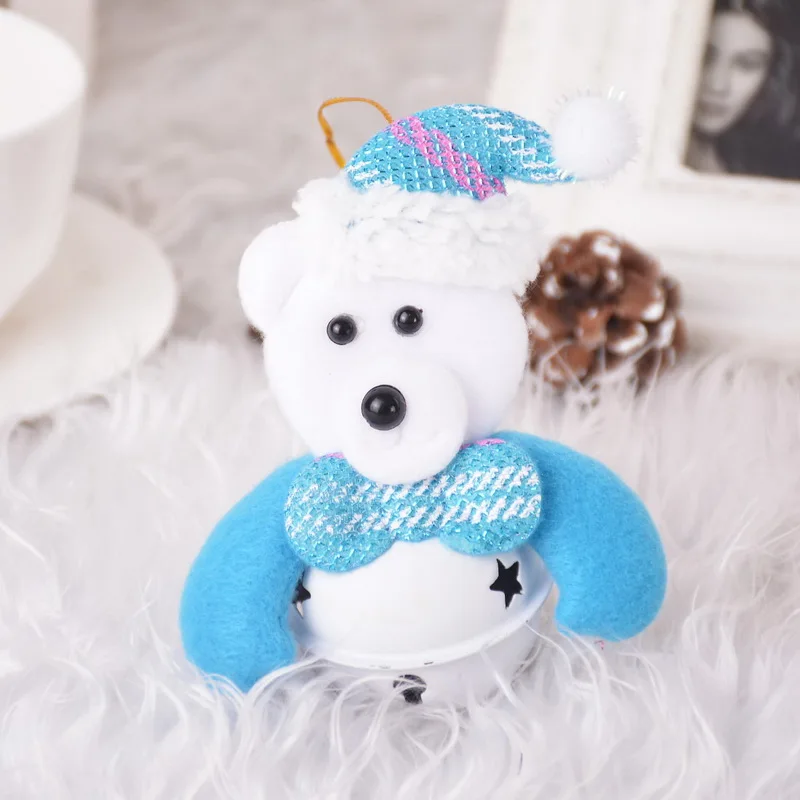 Hoomall 1/4 шт Рождественский колокольчик Санта Клаус лося куклы Висячие капли