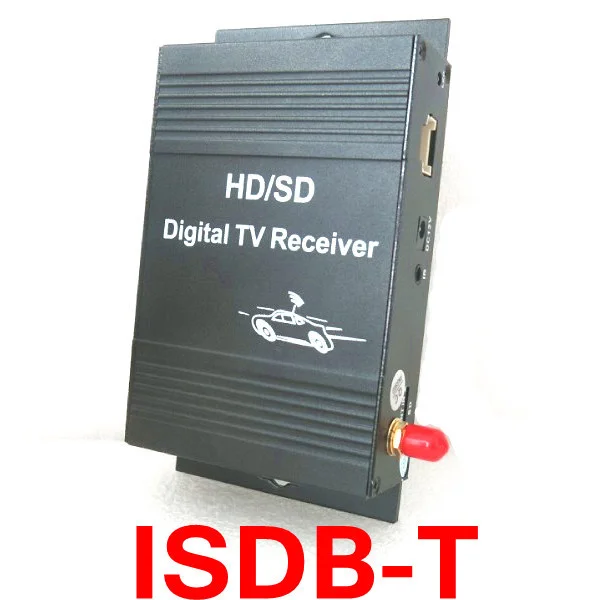 ISDB-T Автомобильный цифровой ТВ-приемник 190 км/ч ТВ-тюнер 4 видеовыхода для Бразилии