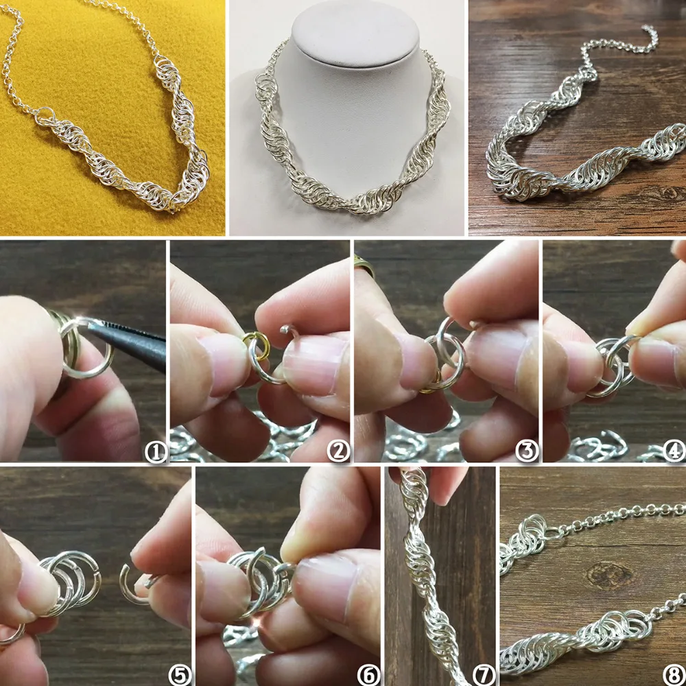 Doreen Box Fixed Mixed Metal Color Transparent Round 6 Grid Plastic 1mm-0.7mm Iron Open Jump Rings 10mm-4mm (About1600PCS) | Украшения и