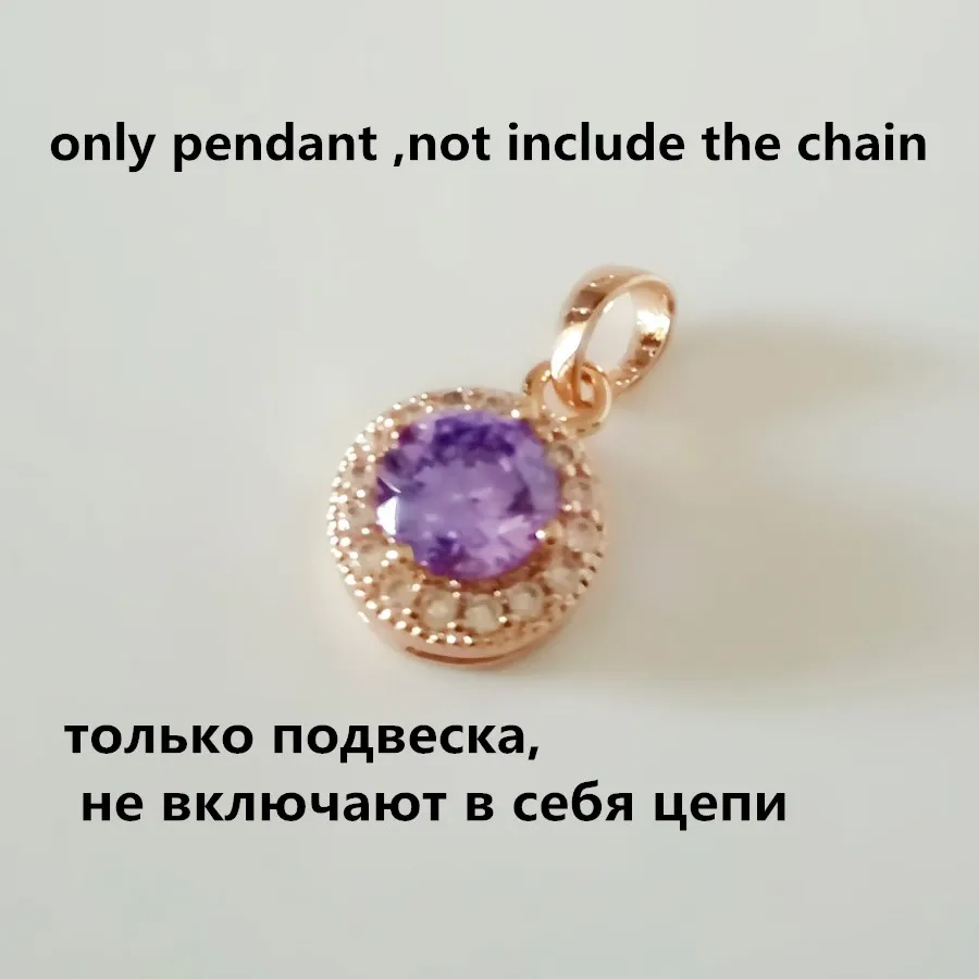 only pendant Женская подвеска, офисный стиль, ожерелье, подвески, 585, розовое золото, цвет, подвеска, новая мода, Женские Ювелирные изделия, трендовые металлические женские подвески - Окраска металла: only pendant