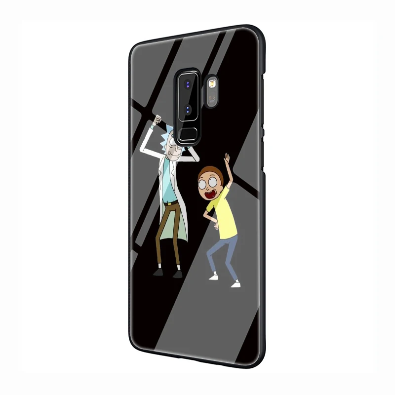 G4 Рик и Морти закаленное Стекло чехол для телефона для samsung S7 край S8 S9 S10 Plus Note 8 9 A10 20 30 40 50 60 70 - Цвет: G4