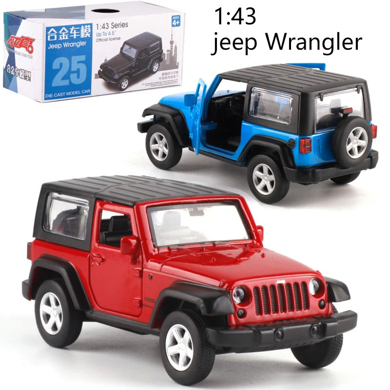 Caipo 1:42 откидной автомобиль Wrangler литая металлическая модель автомобиля для