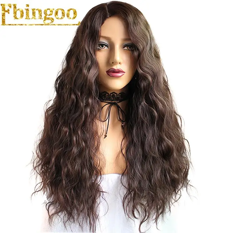 DM1707524 Ebingoo Моана синтетический парик для косплея высокая температура волокно волна воды Cabelo Длинные темно-коричневые машинные парики для Хэллоуина Костюм - Цвет: DM1707524